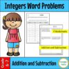 Integers Addition and Subtraction Word Problems