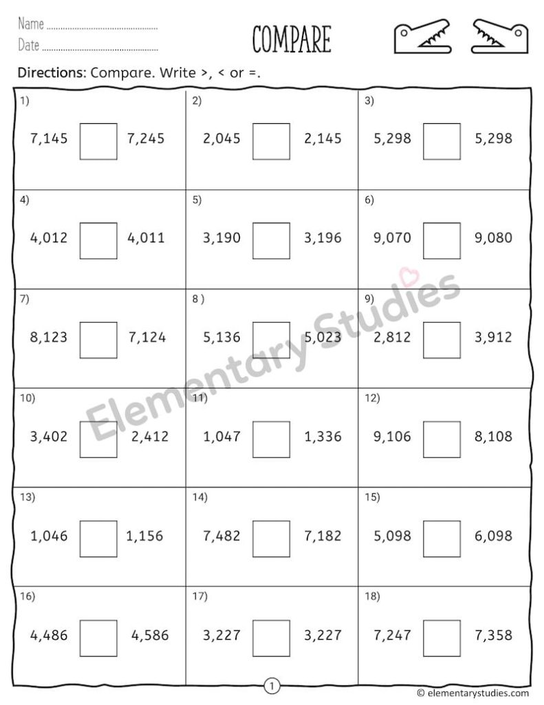 comparing-and-ordering-numbers-up-to-100-000-worksheets-elementary